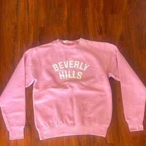 Pink 'DEPARTURE' Graphic Crewneck Sweatshirt